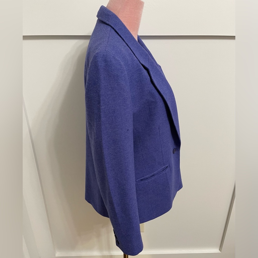 Vintage Pendleton 100% Virgin Wool Blue Blazer Size 14 - Picture 3 of 14
